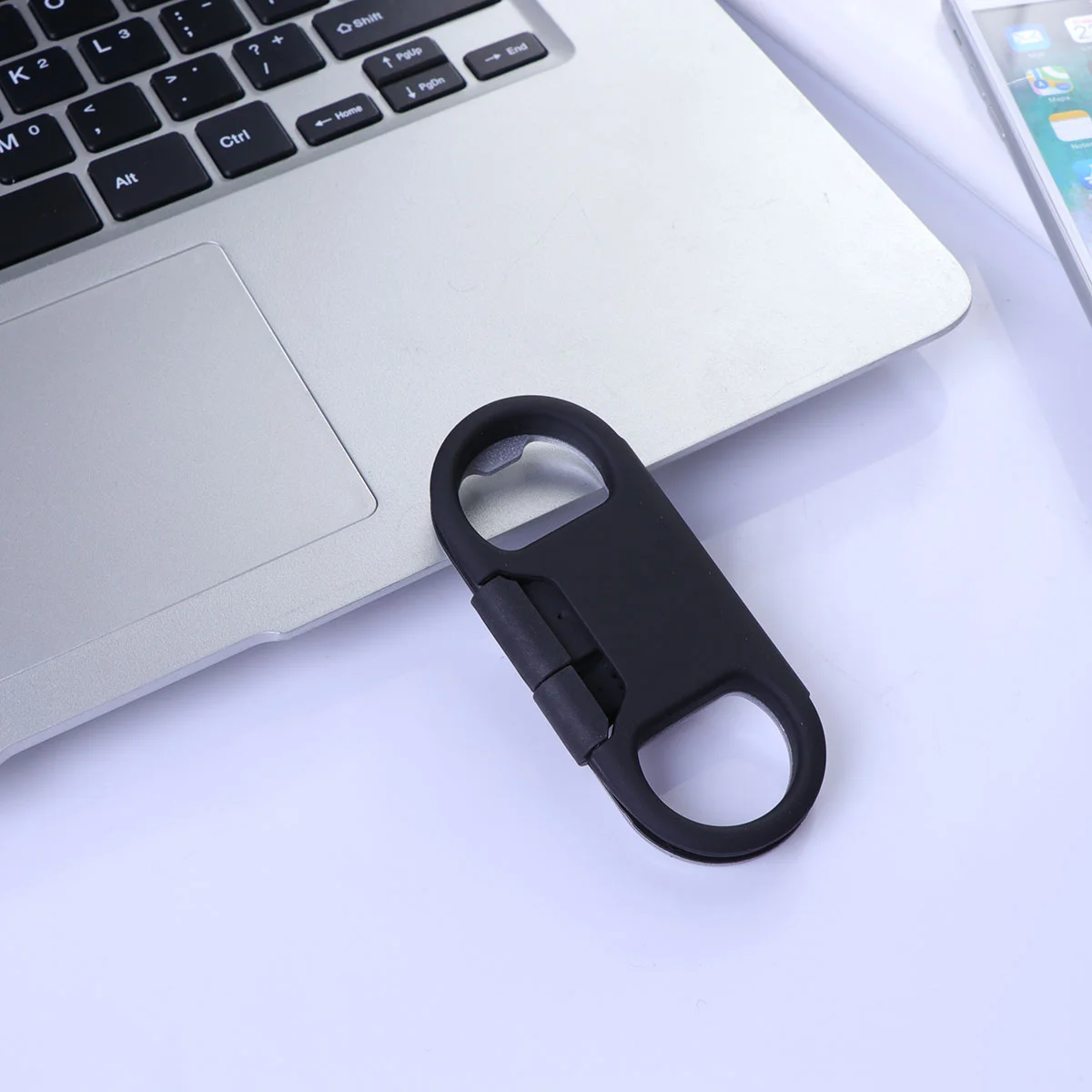 

Cable Data Bottle Opener USB Carabiner Keychain The Black Phone Keyring Charging