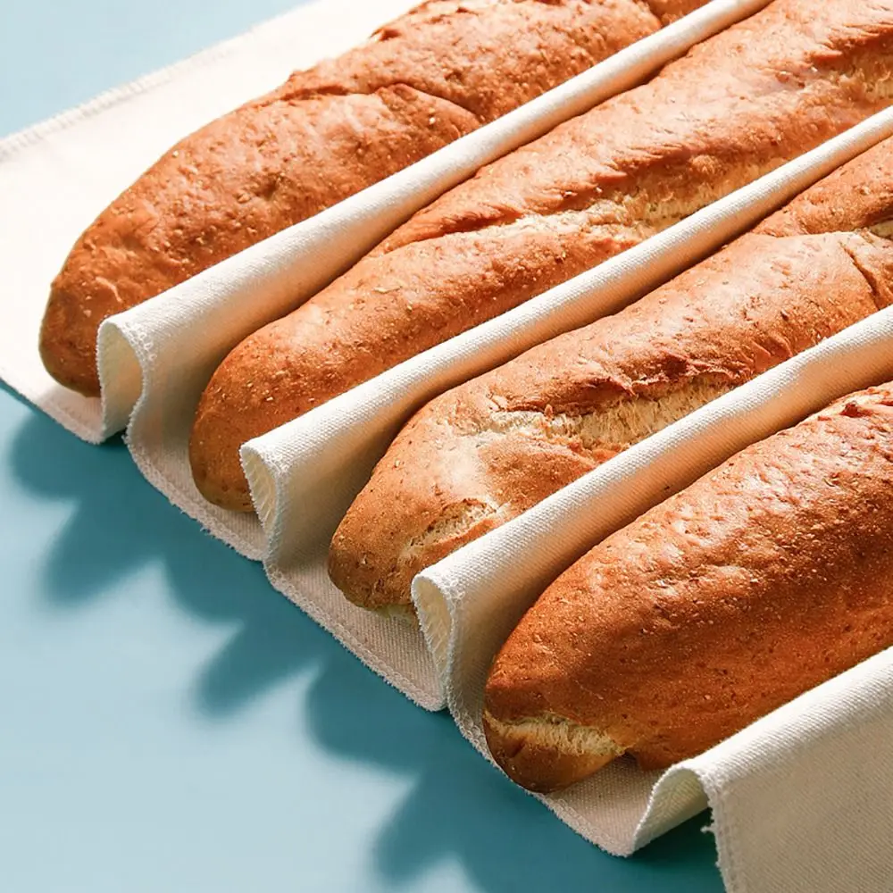 1Pcs Proofing Linen Fermented Cloth Couche Pastry Dough Bakers Pans Baguettes Loaf Cloth Baking Kitchen Tool French Bread