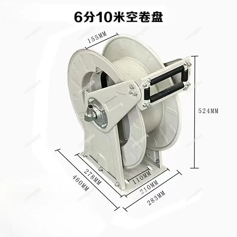 Vehicle Mounted Fuel Hose Reel Auto Retractable Gas Diesel Pipe Winder Multiple Sizes