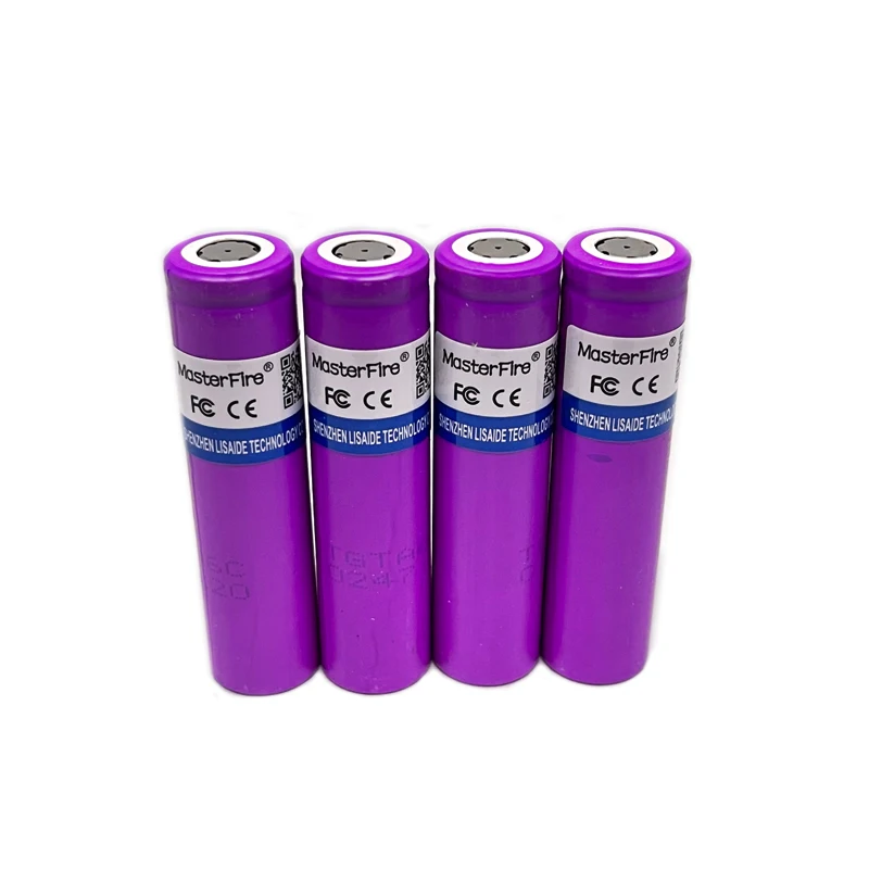 

MasterFire Original Sanyo UR16650ZTA 2500mah 16650 3.7V Rechargeable Lithium Battery Digital Flat Top Batteries Cell