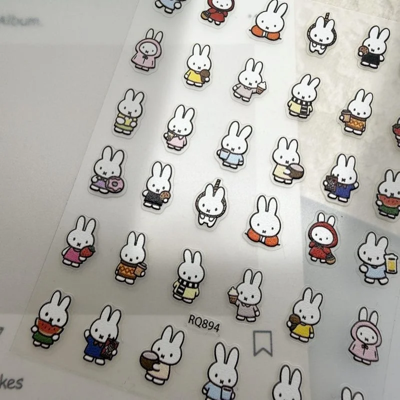 Miffy Nagelaufkleber Geprägte 3D DIY Becher Kamera Tablet Handyhülle Objektiv Dekorative Aufkleber – Detail 7