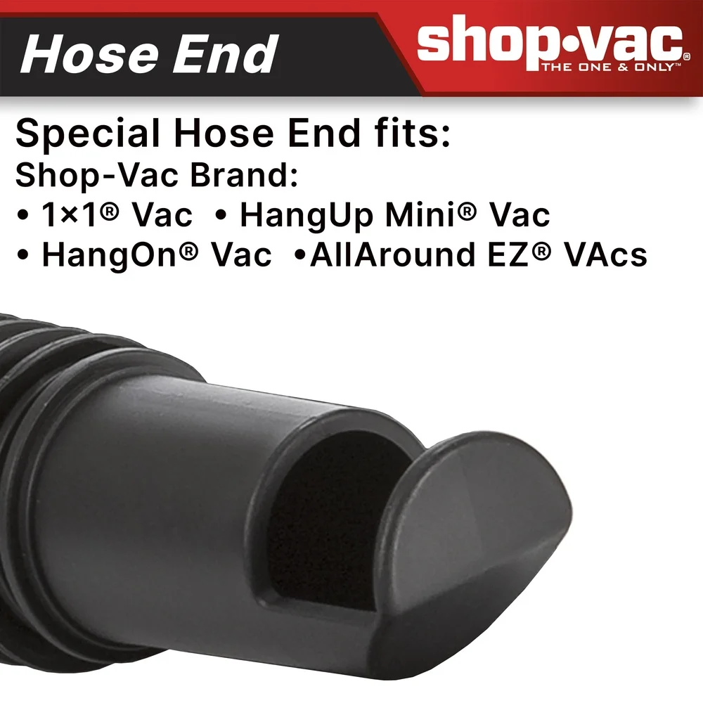 خرطوم مكنسة 4ft ملحق بقطر 125 بوصة تمديد مرن متين يناسب 1X1 HangUp Mini HangOn AllAround EZ التنظيف المثالي