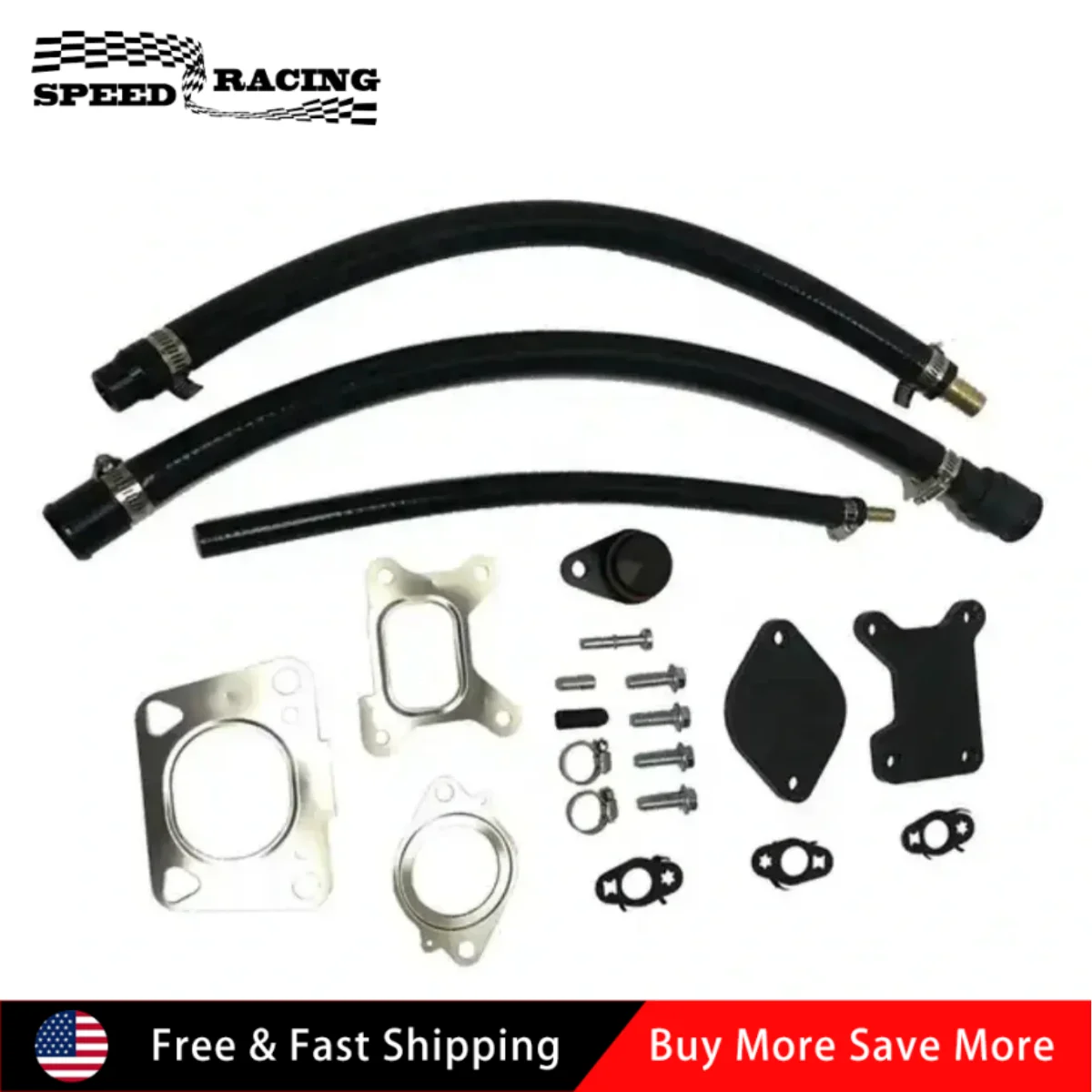 

Durable EGR Valve Kit Billet Intake Plate For 2017-2019 Chevrolet 6.6L Duramax L5P Black EGR-1093