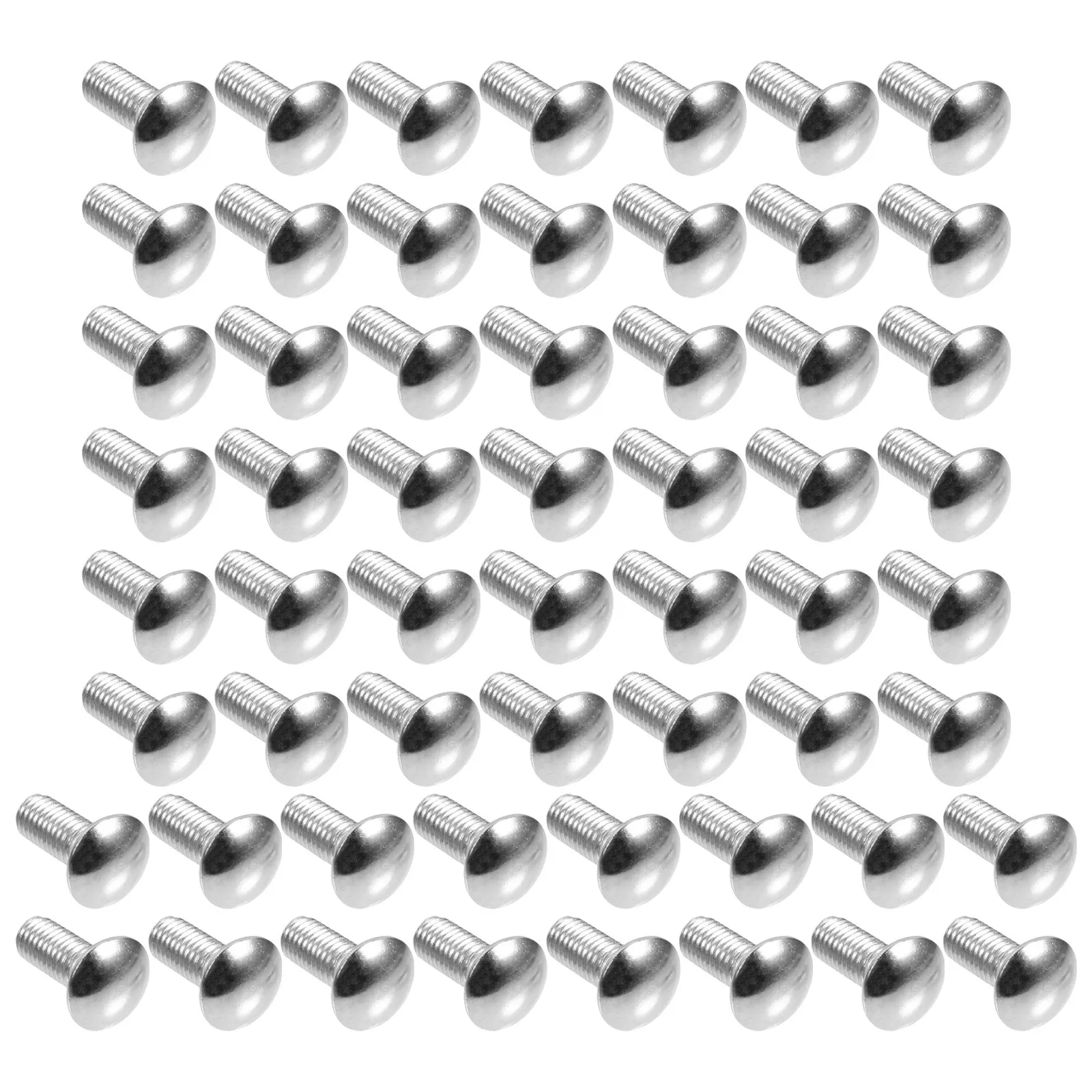 

50Pcs Stainless Steel Carriage Bolts Round Domed Head Neck Corrosion Resistant Strong for Outdoor Indoor Marine Use Shelf