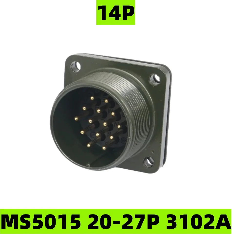 MS5015 3102A Military Circular Connector 14P 22-27S 22-27P MIL Standard Aviation Plug Socket Threaded Circular Electrical