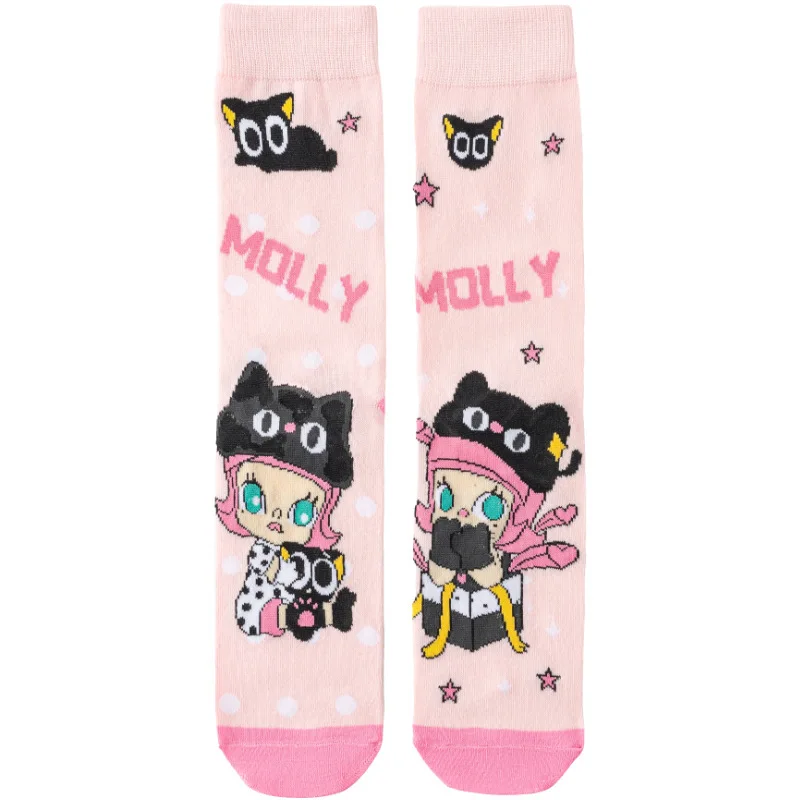 New Hello Kitty Socks Anime Fashion Colorful Funny Happy Casual Long Women Socks Dress Cute Cartoon Cat ive Socks