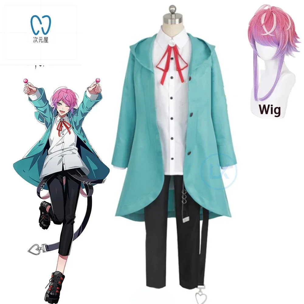 

Amemura Ramuda Division Rap Battle DRB Cosplay Costume Wig Hypnosis Mic MC easy R Fling Posse Cosplay Costume Halloween