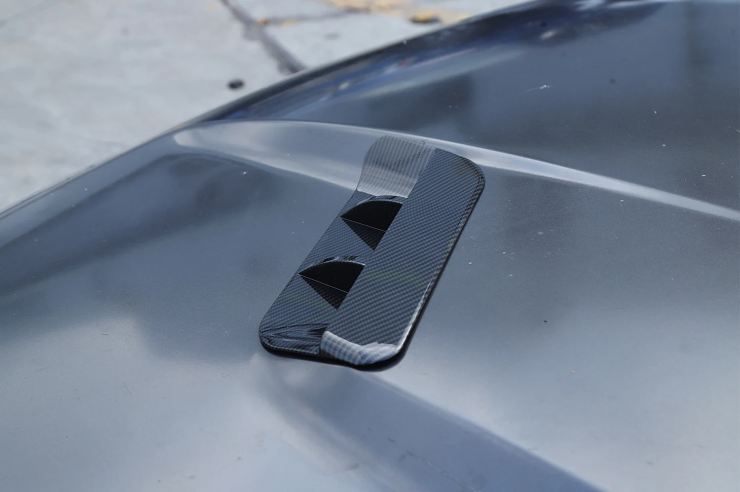 Carro dianteiro do motor capô de entrada de ar tomada, entrada ventilação decoração capa, guarnição para Dodge Challenger 2015-2022, acessórios exteriores