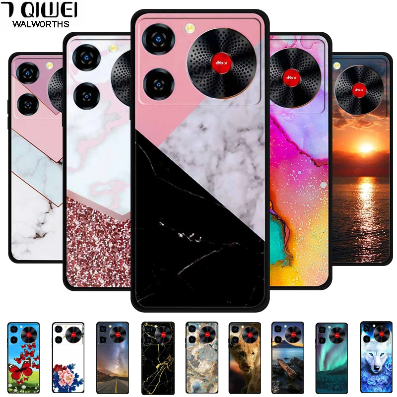 

For ZTE nubia Music Cover Marble Black Silicone Phone Soft Painted Marble Coque Cases For Z2353 ZTE nubia Music TPU Bumper Shell