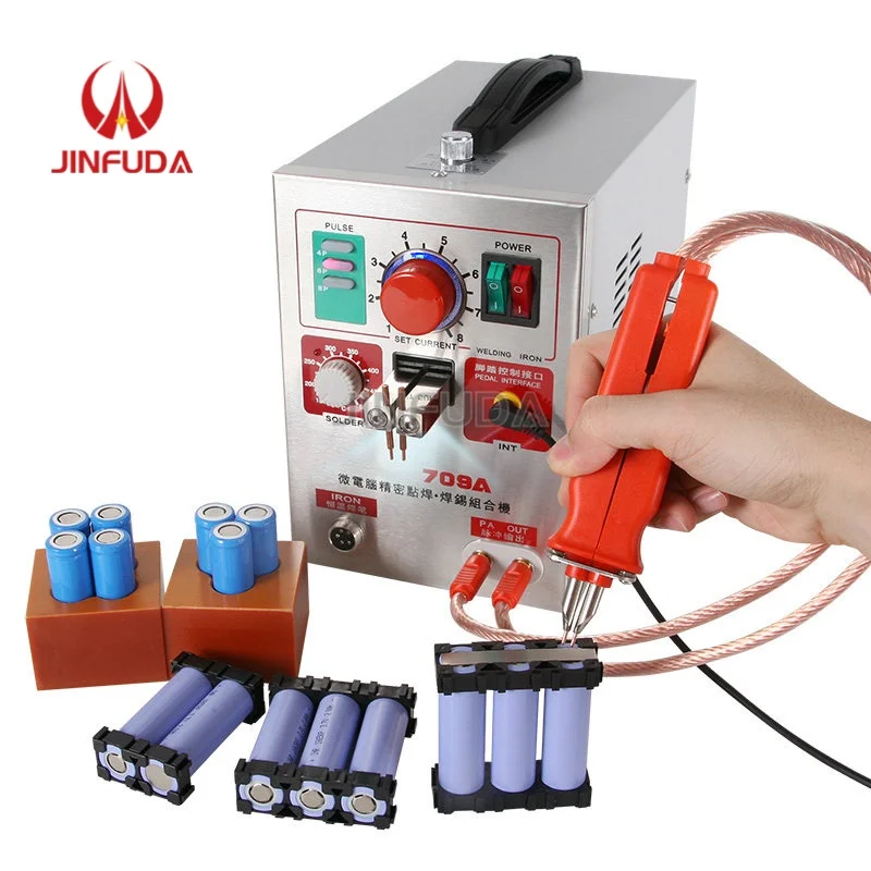 Lithium Ion Battery Spot Welding Machine Handheld Nickel Strip Welder 18650 Cell Repair Assembly Equipment Portable Welder