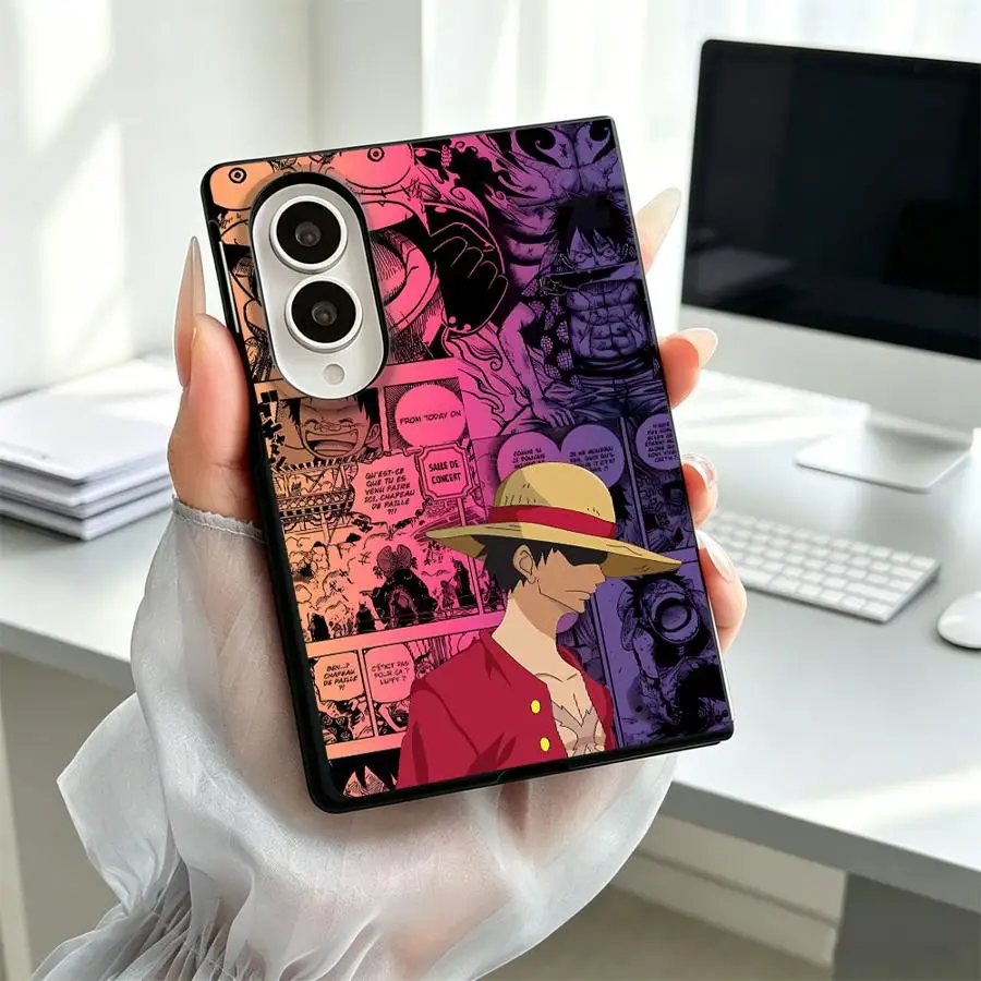 Case for Samsung Galaxy ZFold Wide Z Fold 8 Z Fold8 Wide ZFold8 Luxury Phone Cover Anime Comics Luffy
