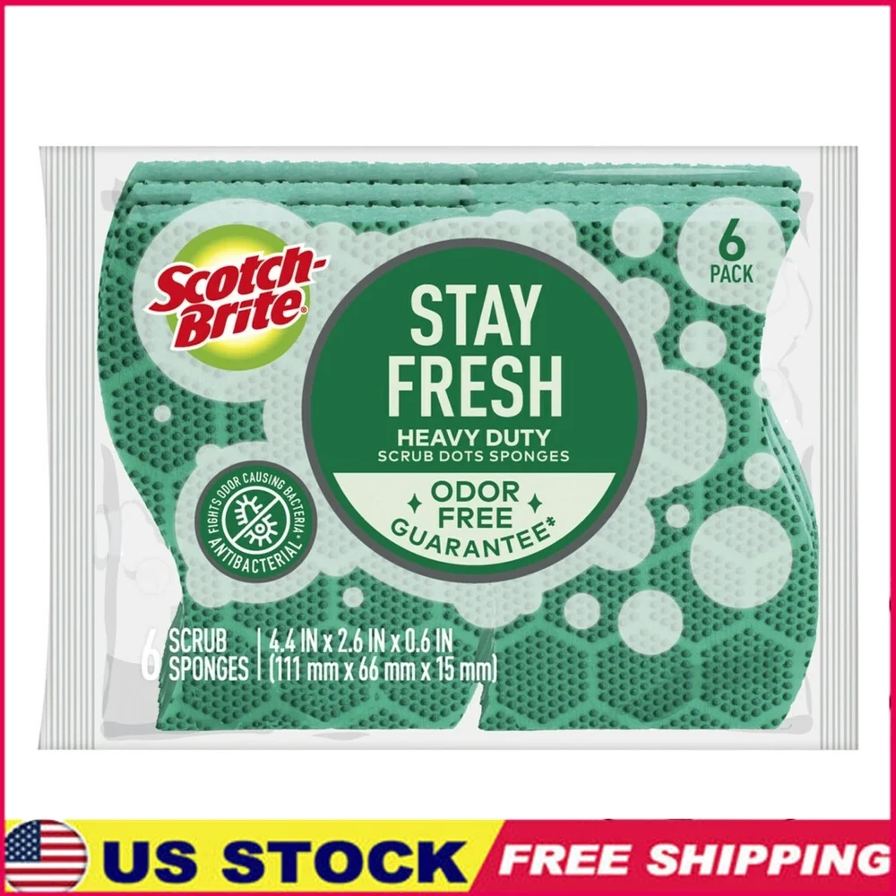 

Сверхмощные губки в горошек, 24 шт., антибактериальные, устойчивые к запахам, антипригарные, легко чистящиеся, прочные, многоцелевые, для чистки кухни