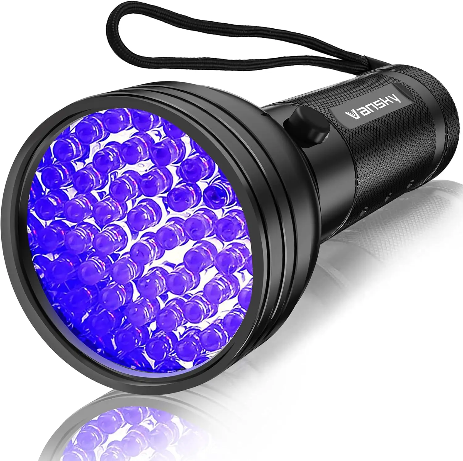 

Vansky UV Flashlight Black Light, 51 LED Blacklight Pet Urine Detector for Dog/Cat Urine, Dry Stains, Bed Bug, Resin Curing