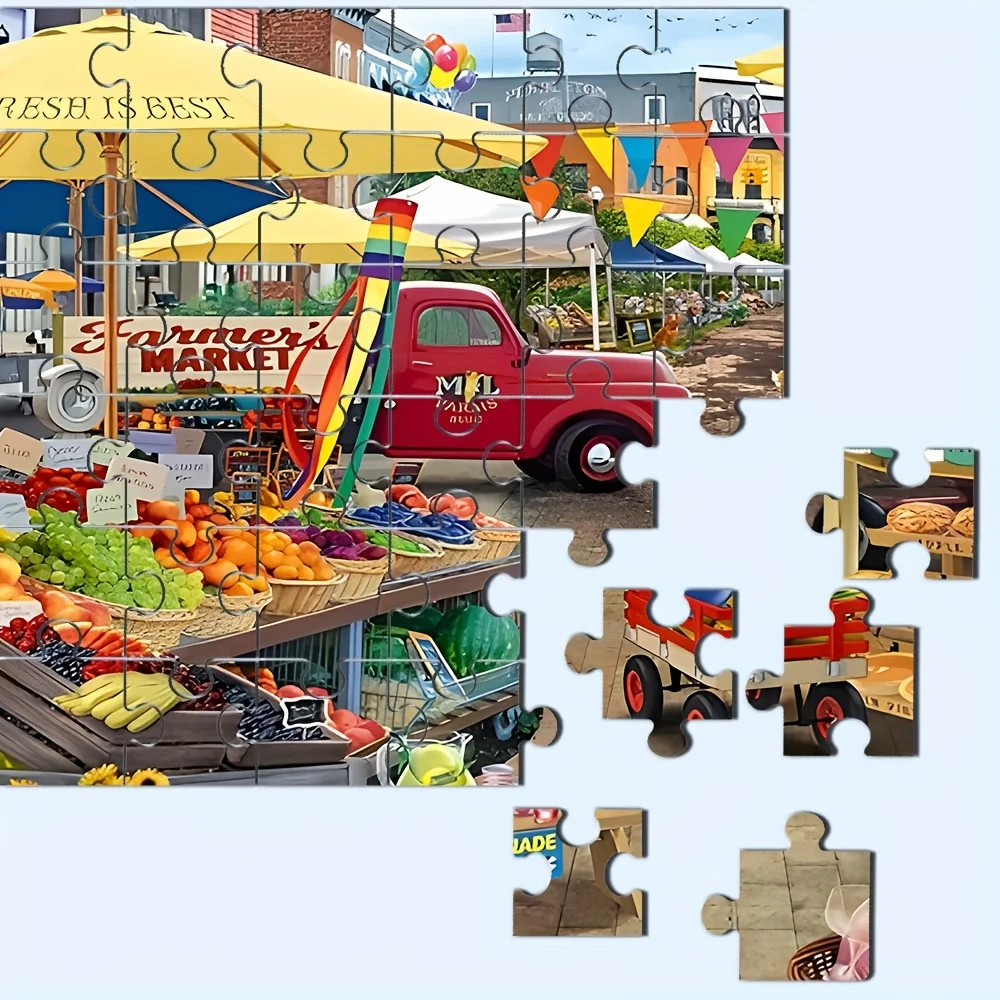 Puzzle pour adultes, 500/1000 pièces, casse-tête à grande échelle stimulant avec images complexes, jeu familial anti-Stress, nuit, P