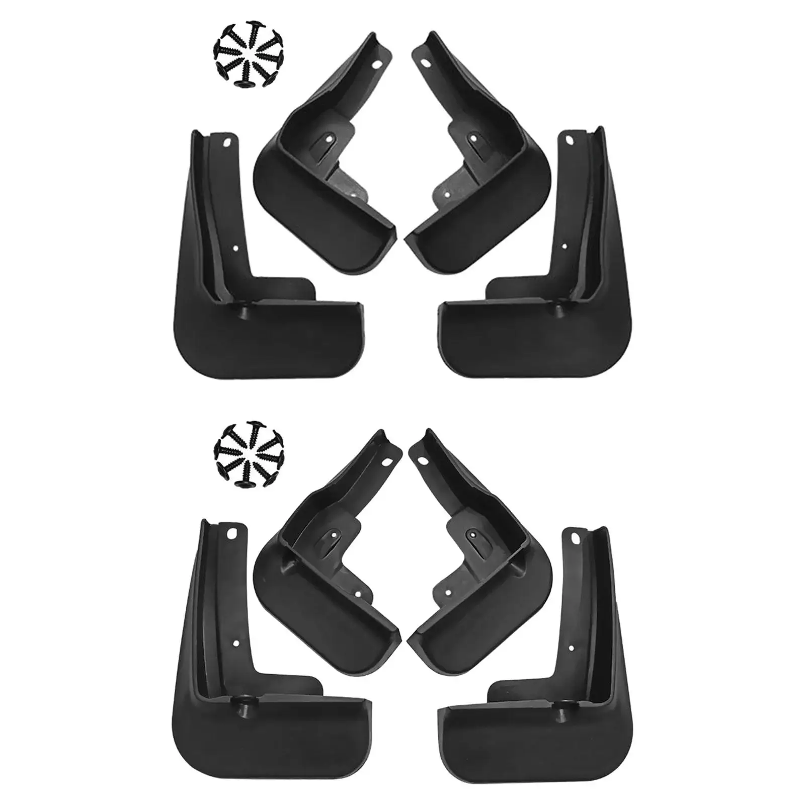 4Pcs Car Mud Flaps Car Styling Accessories with Screws Mudguard Mud Guards for