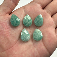 3PCS Water Drop Shape Amazonite Pendants 13*18mm Natural Stone Rose Quartzs Howlites Pendants Charm For Jewelry Making Necklaces