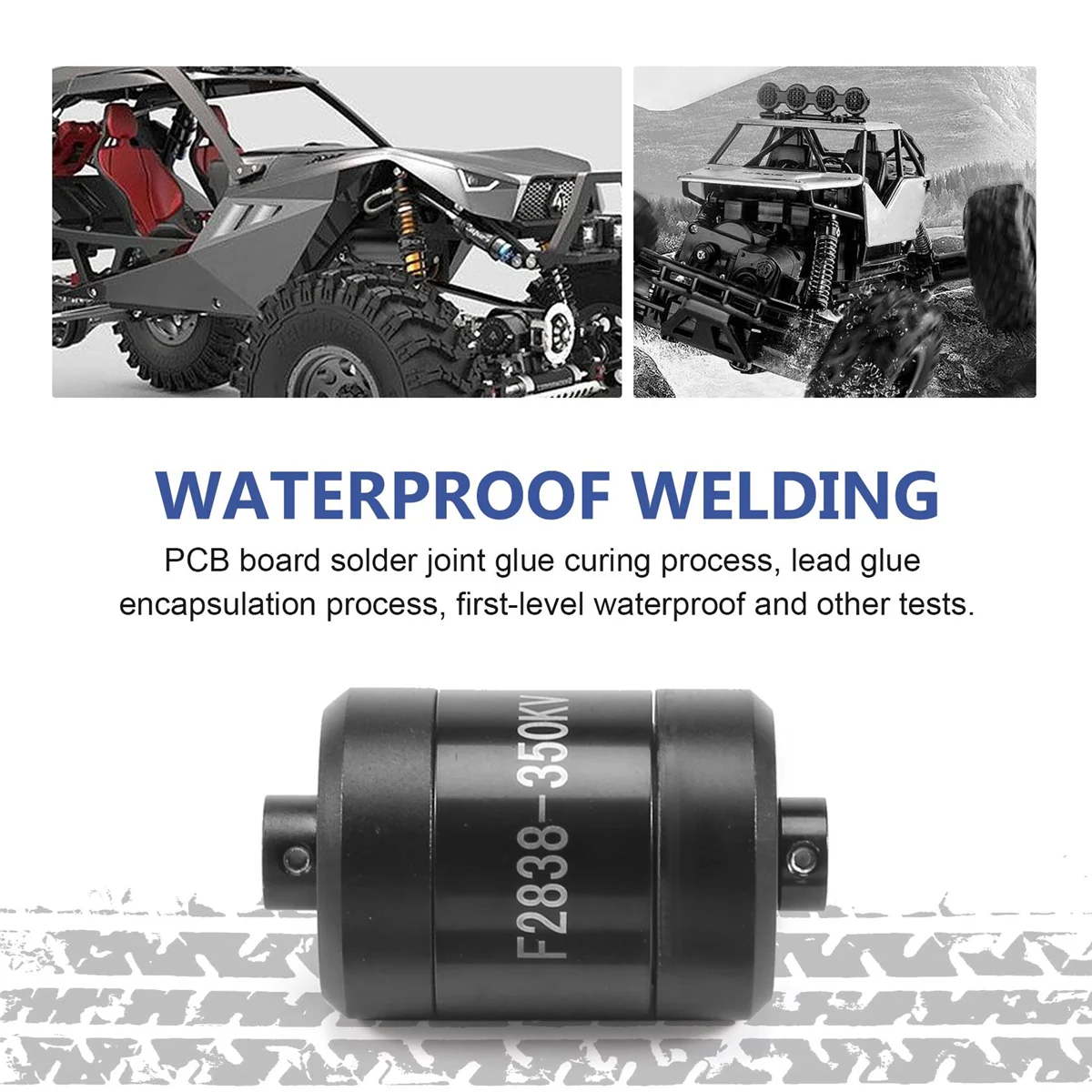 

Motor Machine F2838 350KV 3-4S Underwater Brushless DC Motor 2.4KG Thrust 150W IP28 Waterproof for RC Boat Thruster ROV