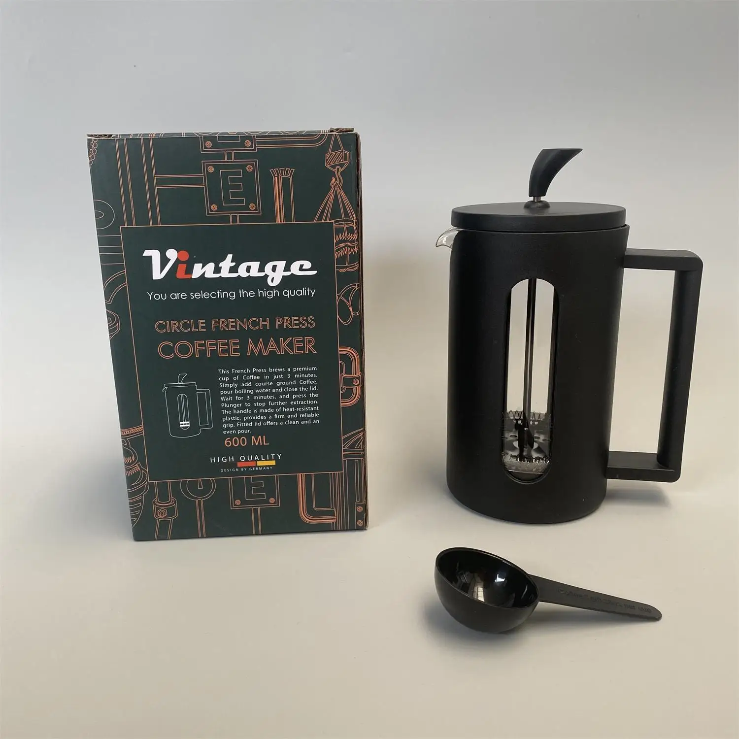 

Multi-use Glass Coffee er High Borosilie Hand Brewing Tea Pot French Pr Pot for Home Use Durable Glass Coffee Brewing