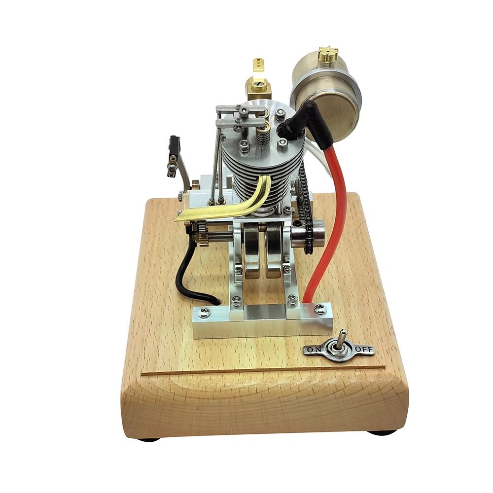 Single Cylinder 4-Stroke H09 Pedal Start Motorcycle  Engine Model Toys Can Be Used for Teaching Experiments Collectibles