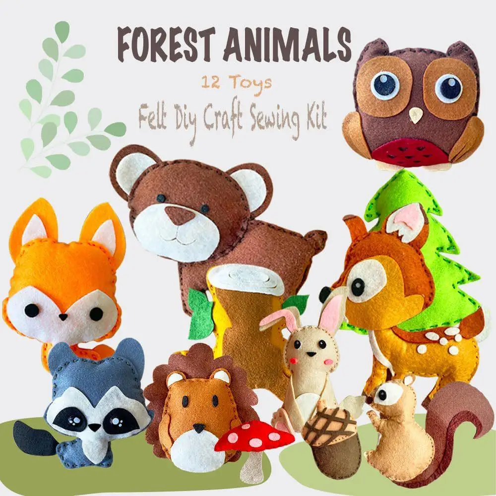 kit-de-couture-diy-pour-enfants-sur-le-theme-des-animaux-de-la-foret-ensemble-d'art-en-peluche-tissu-non-tisse-ecologique-sans-marque-enregistree
