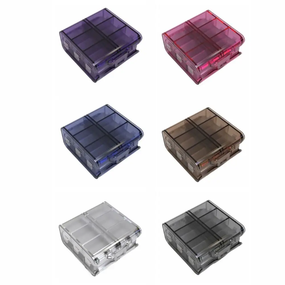 

12 Grids Pill Dispenser Box Sealed Double Layer Medicine Storage Containers Compact Clear Foldable Pill Cases Survival Kit