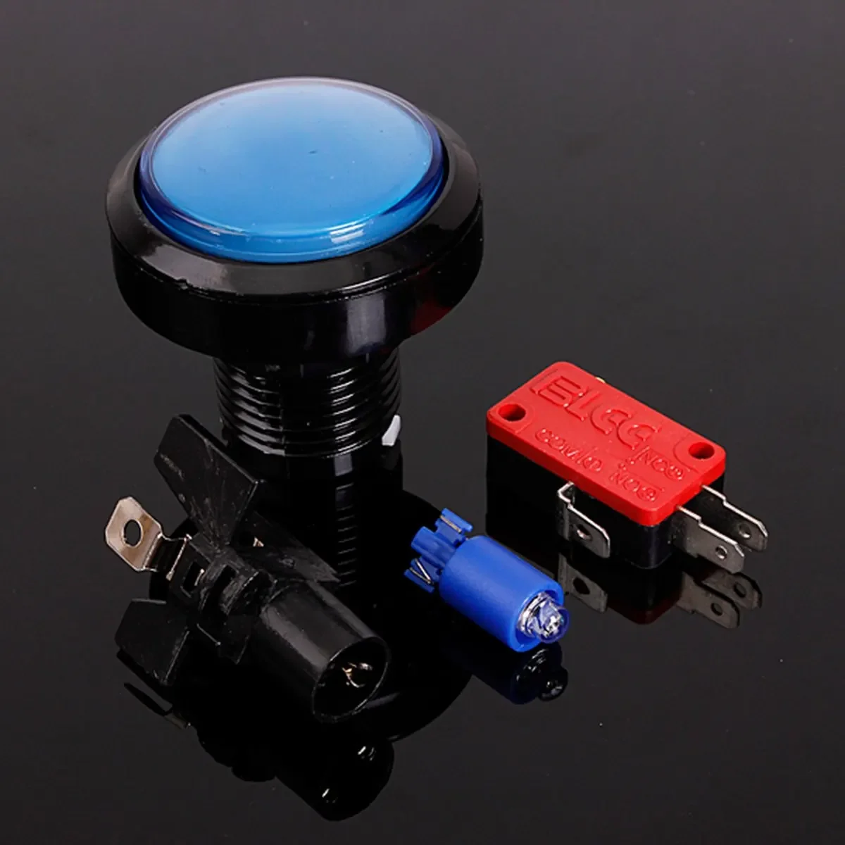 Green/Yellow/Red/White/Blue 45mm Push Button Arcade Button Led Micro Switch 5V/12V Power Button Switch Set