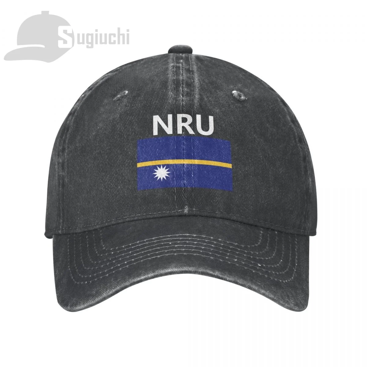 Nauru Flag With Letter Washed Cotton Cap Gorras Snapback Caps Baseball Dad Outdoors Travel Sun Hats Casquette