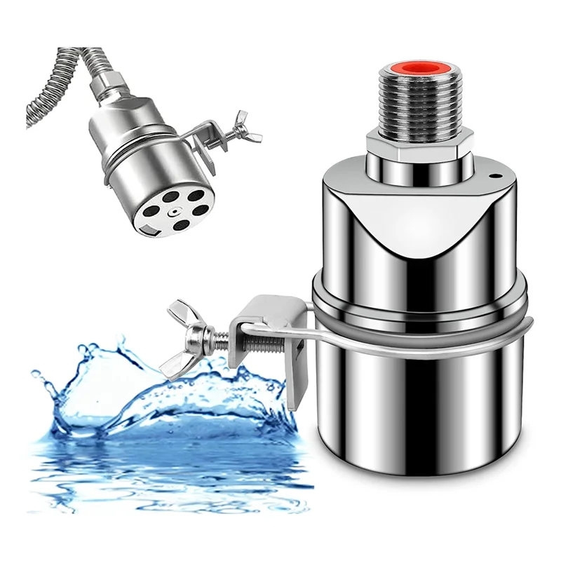 

Stainless Steel Water Level Control Float Valve for Tank, 3/4 Inch Float Ball Valve, Suitable for Water Tanks, Pond A