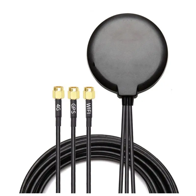 2026 جديد + 4G + WiFi + GPS ثلاثي الموجات هوائي مقاوم للماء 5/28DBi مكاسب عالية في الهواء الطلق مجتمعة هوائي طويل المدى إشارة الداعم
