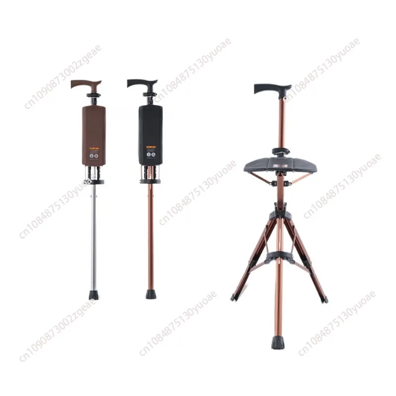 Multi-functional Cane Stool for the Elderly, Non-Slip Walking Aid, Light Portable, Dual-Purpose