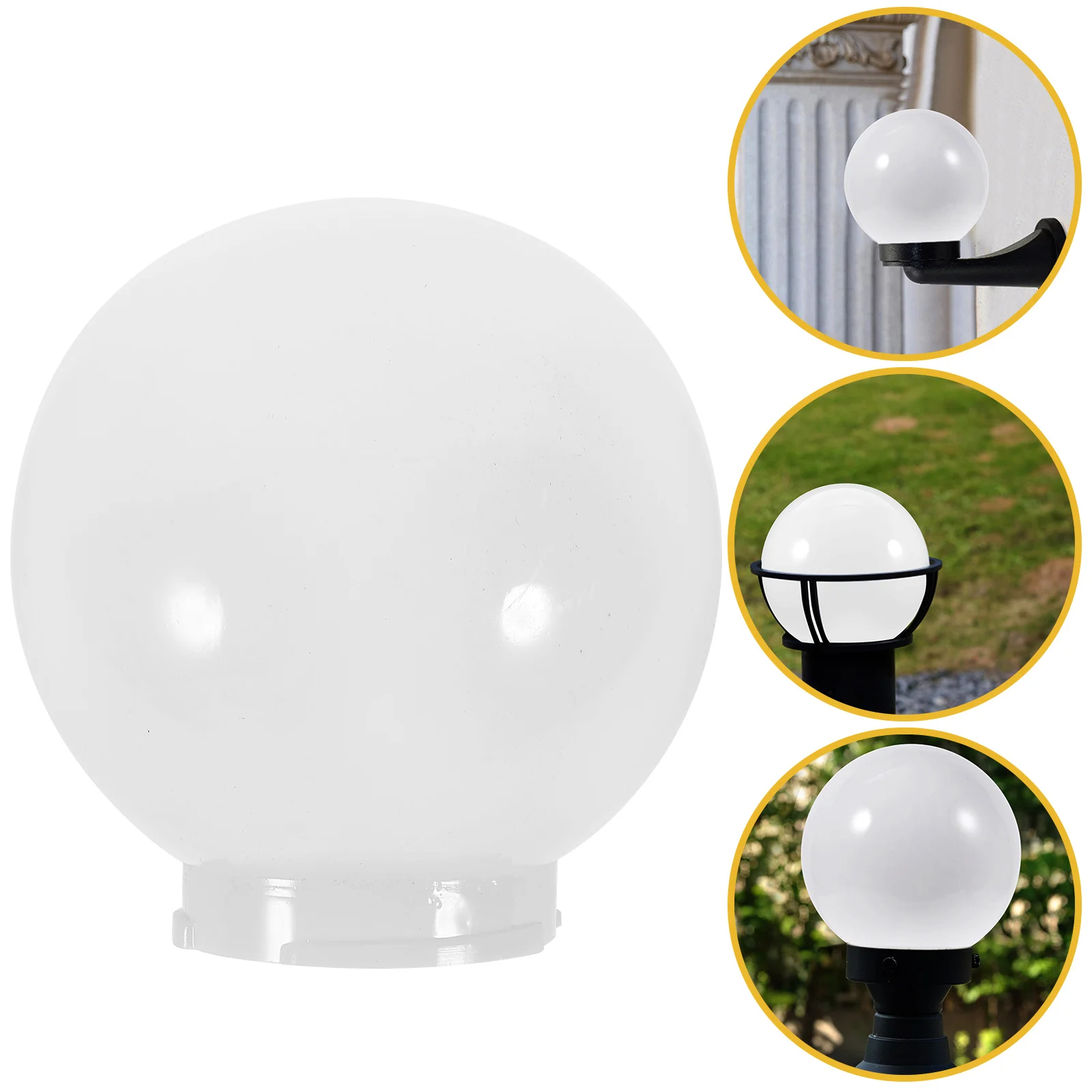 Lamps Shades Ball Lampshade Light Bulb Cover Ceiling Porch Patio Outdoor White Covers Globe Wall Replacement