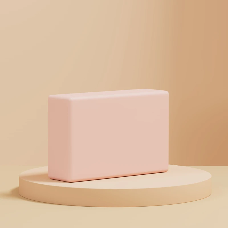 Yoga Foam Blocks Waterproof High Density Massage Yoga Brick Natural EVA Foam Large Pink Yoga Block