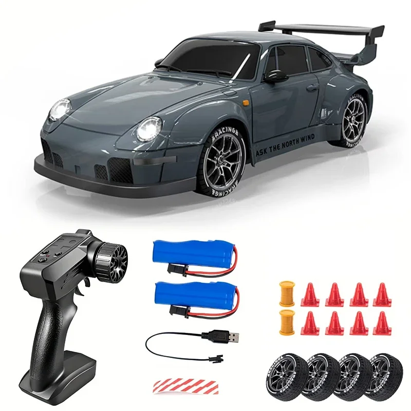 

Высокоскоростная радиоуправляемая дрифт-машина 2.4G 1:24, полноприводная, с LED-подсветкой, модель автомобиля на радиоуправлении, игрушка-подарок для мальчиков и девочек