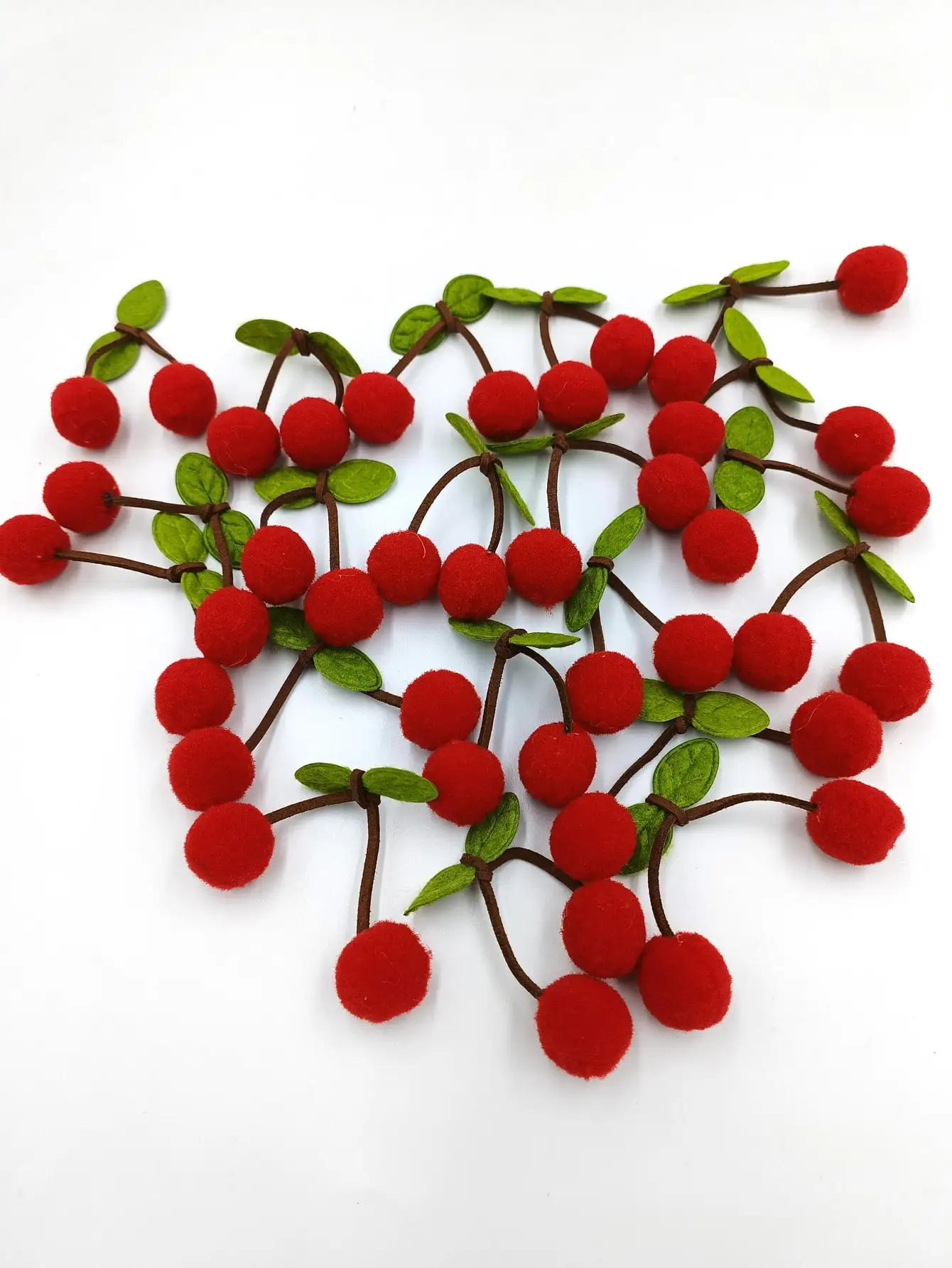 20pcs Clothing Accessories Decorated Cherry DIY