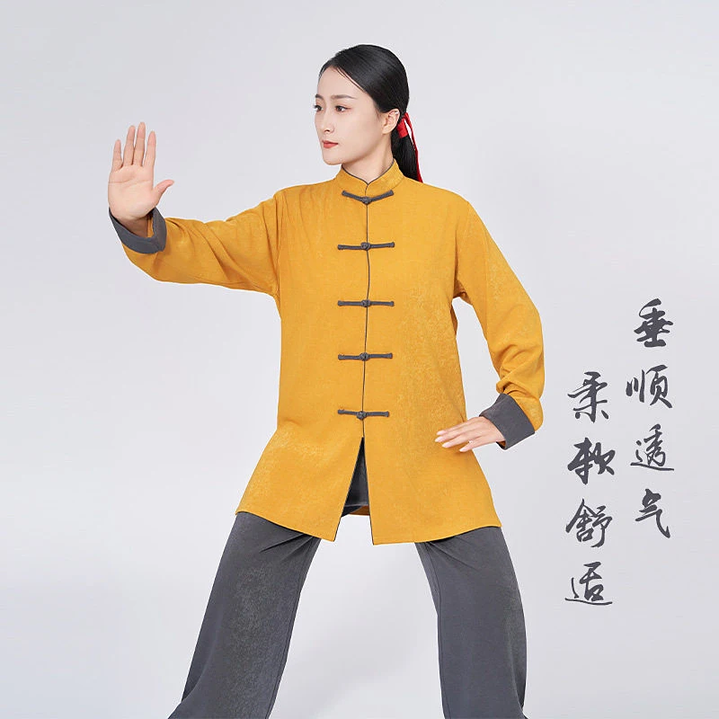 Taichi Clothing Autumn Winter Thickened Unisex Premium Competition/Performance Wear for Tai Chi/Baduanjin/Morning Exercise Warm