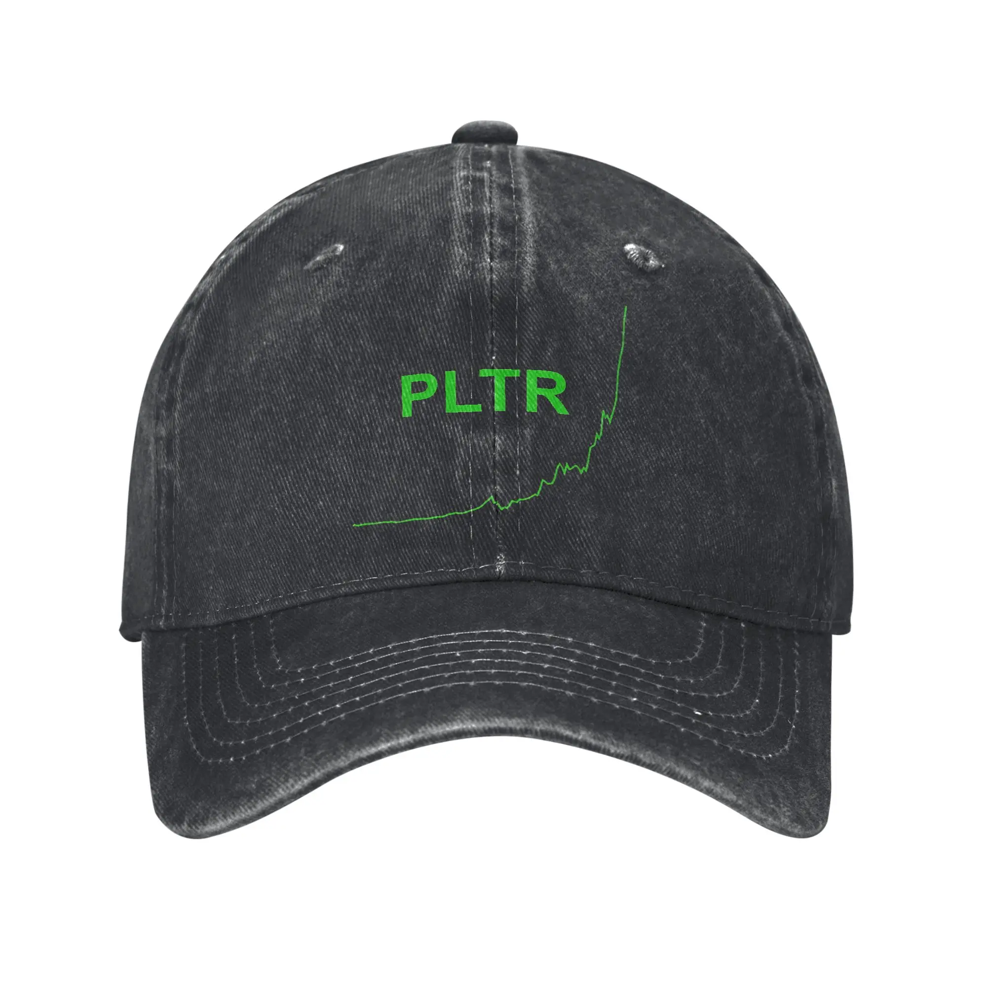 Palantir PLTR الأسهم الرسم البياني قبعات البيسبول خمر المتعثرة غسلها أغطية الرأس للرجال النساء في الهواء الطلق قابل للتعديل صالح قبعات قبعة
