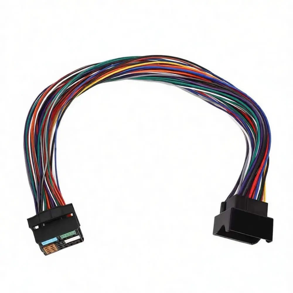 Auto Radio Audio Wiring Harness For VW MQB Skoda Golf 7 Power Speaker Extension Cable Adapter Connector Component