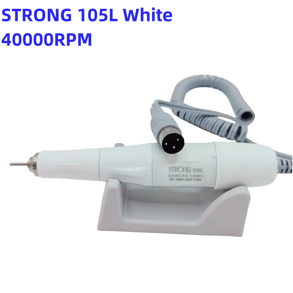 STRONG 210 Nail Drill Pen 40K 105L White Micromotor Polishing Handpiece For STRONG 204 90 207B Electric Manicure Machine Handle