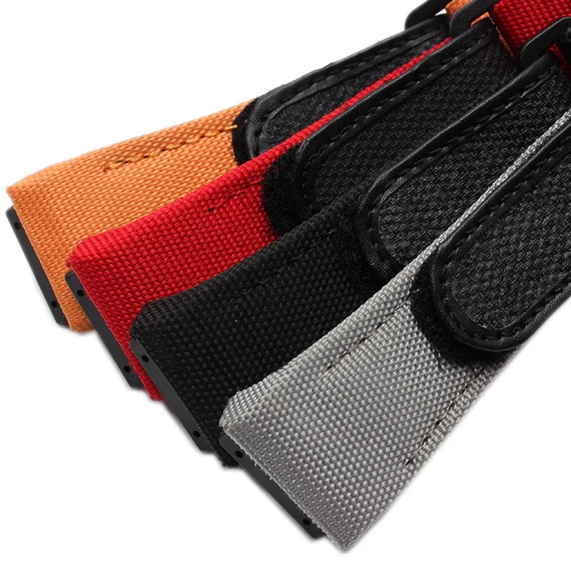 Canvas+Genuine Leather strap For Richard Mille nylon strap, men's watch tool RM50/53 4-star 5-starscrewdriver, 25mm wrist