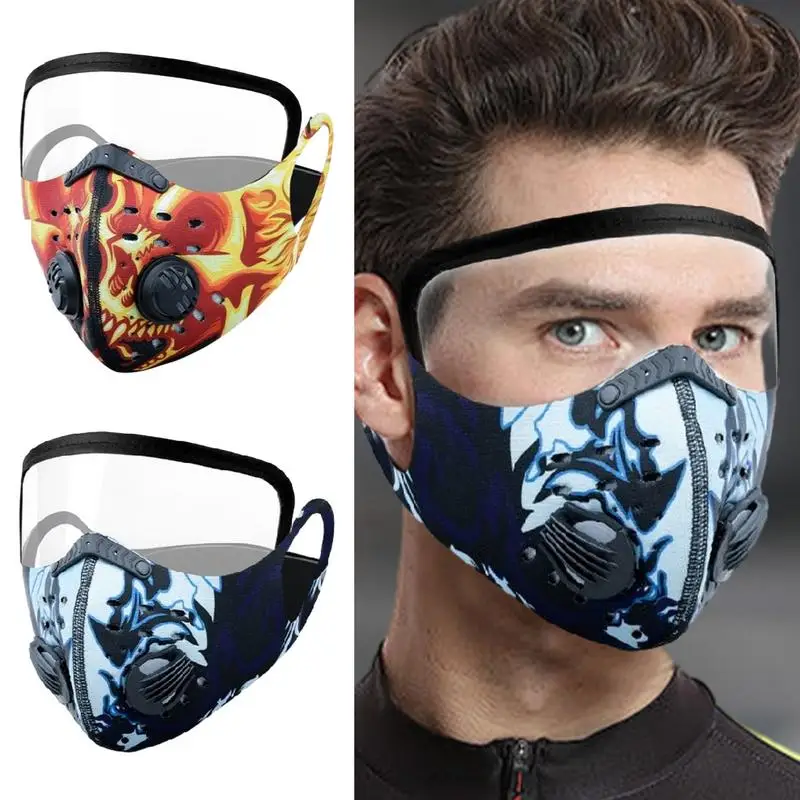 Dustproof Cycling Face Cover Anti Dust Protective Face Shield With Air Valve Anti-Pollution Windproof Sports Gear Face Mask tool