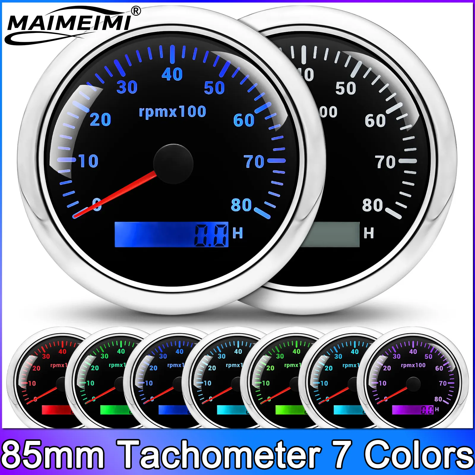 52Mm Tachometer Wit…