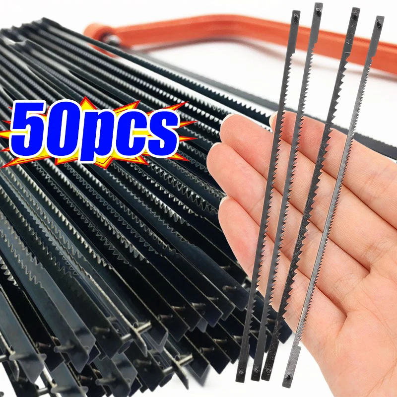 10T/15T/18T/24T Scroll Saw Blade Set  for Cutting Wood Plastic Metal Gypsum Board Carbon Steel Saw Blade Home Carpentry Tool