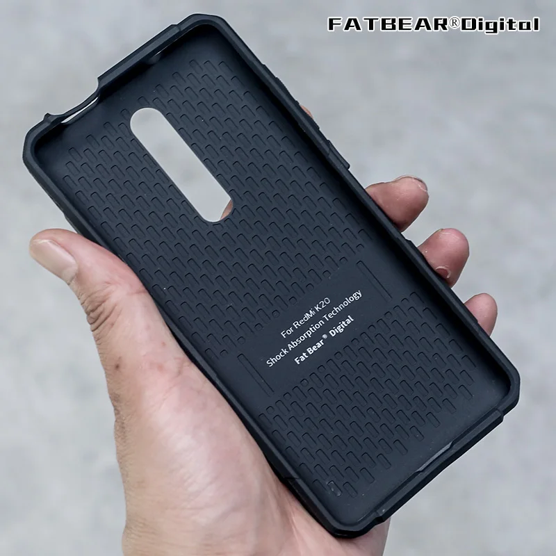 FATBEAR Tactical Military Grade Rugged Shockproof Armor Case Cover for Redmi K20 Pro Xiaomi Mi9T Mi 9T