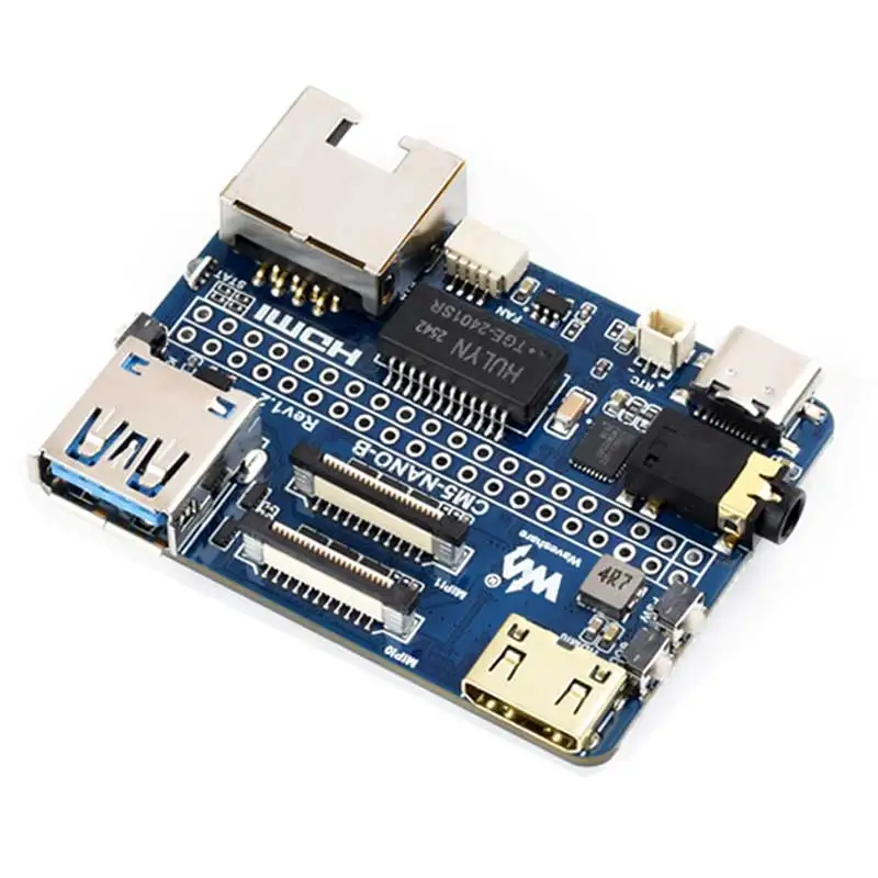 Raspberry Pi CM5 Mini Base IO Board NANO B Development For Compute Module 5 Waveshare CM5-NANO-B