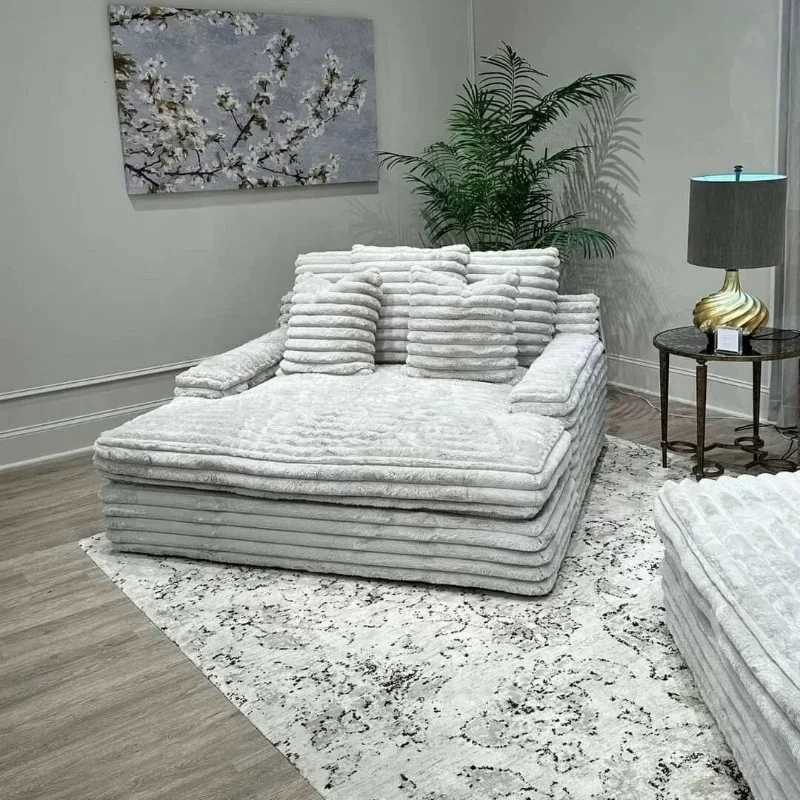 For Nordic Light Luxury Leisure Sofa Coarse Velvet Sofa Can Be Dismantled and Washed Simple Living Room Balcony Sofa Set