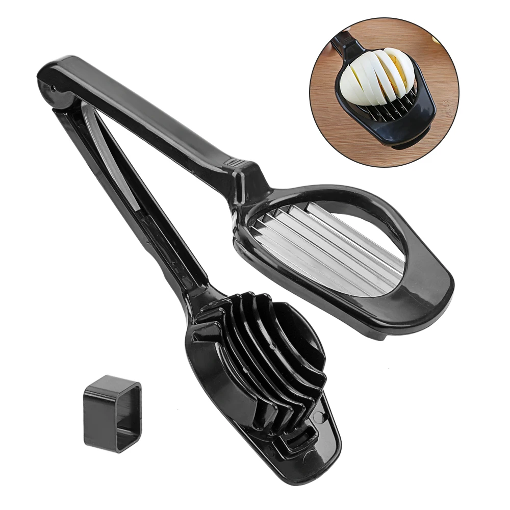 Handheld Mushroom Kiwi Divider Tomato Cutter Egg Slicer Egg Split Device Multifunction Slicing Mould Stainless Steel