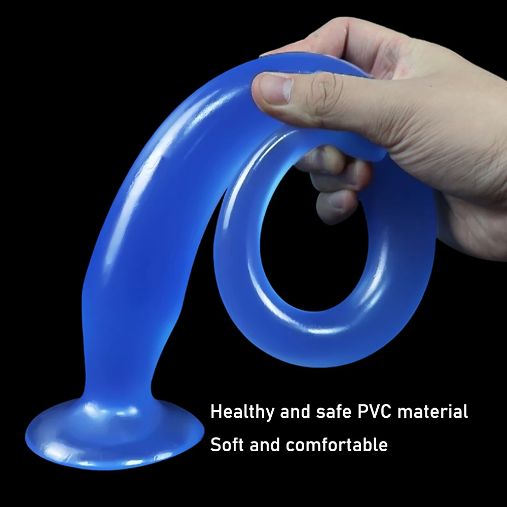 Overlength Anal Plug Dildos Soft Anal Dilator Stimulate Anus Long Butt Plug Penis Anal Masturbator Sex Toys for Women and Men