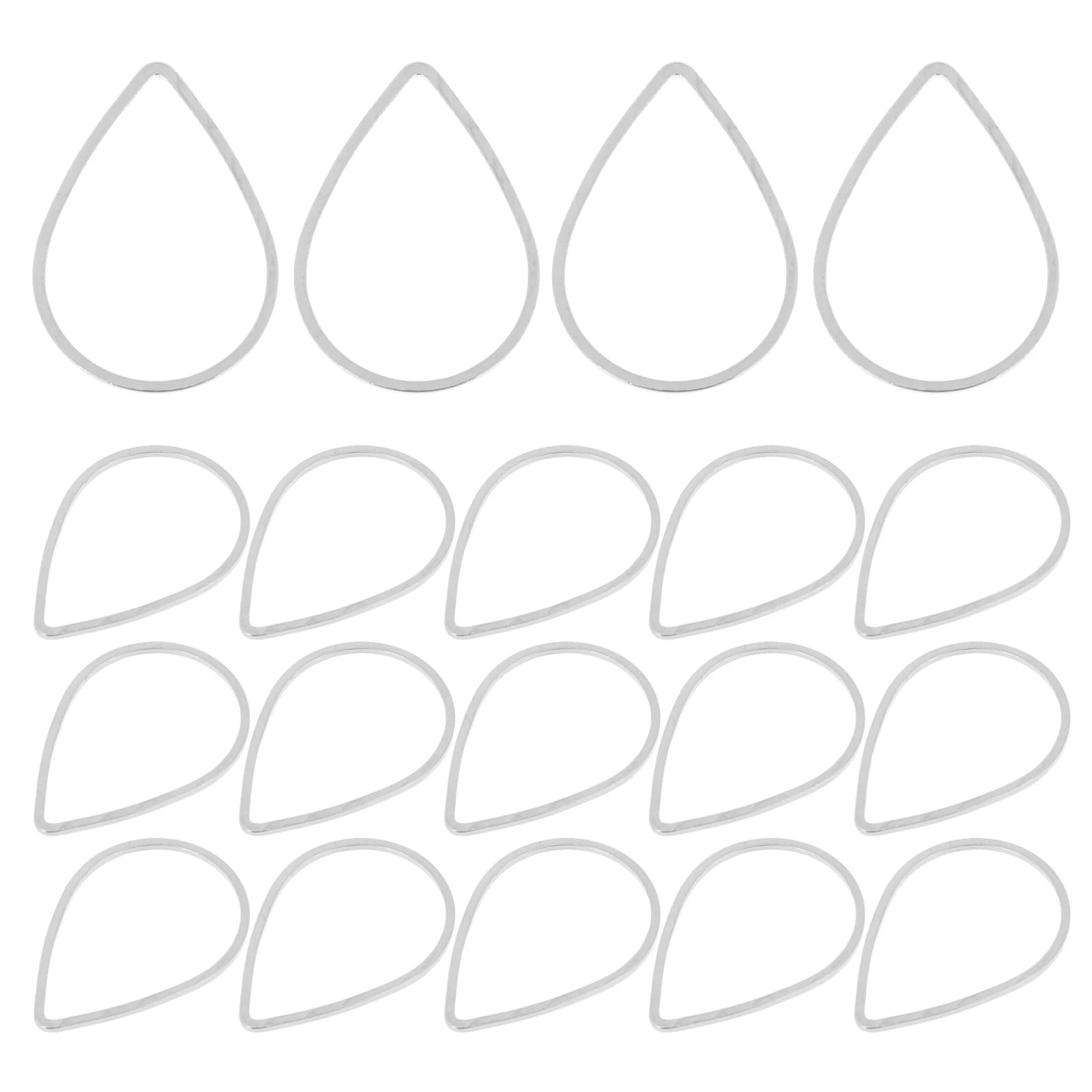 

30 Pcs Water Drop Earrings Charms Copper DIY Jewelry Making Supplies Bracelet Necklace Pendant Crafts Accessories