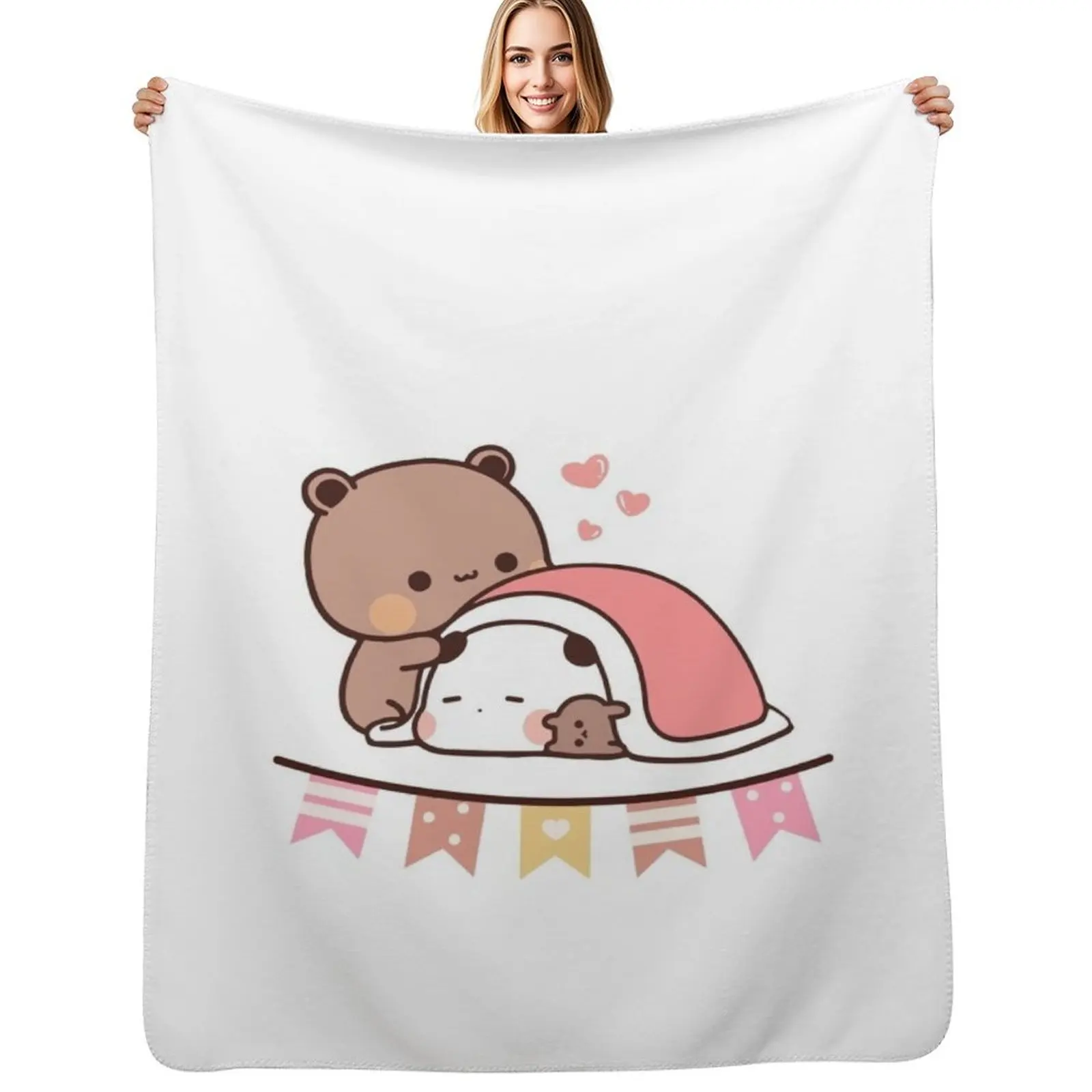 bubu dudu new year Throw Blanket Bed Fashionable for winter Sofas Hair Sofa Throw Cute Blankets