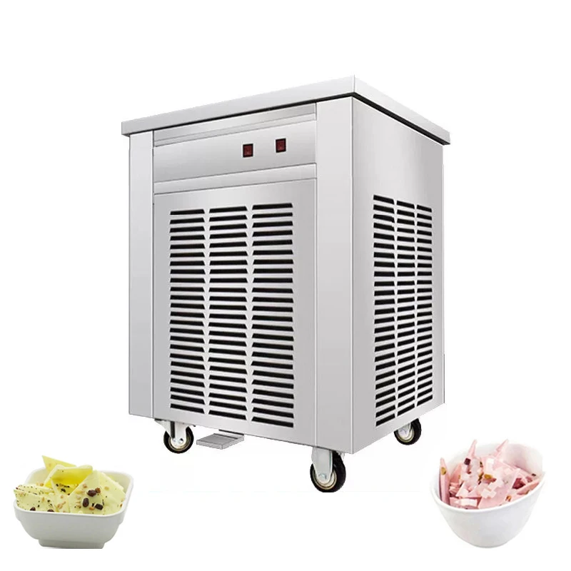 

220V Commercial Stir Fried Yogurt Machine Large Commercial Fresh Made Ice Cream Roll Stir Fried Ice Cream Machine